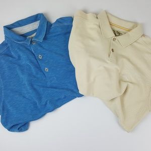 Bundle - 2 TOMMY BAHAMA Polo Shirts Marlin Fish